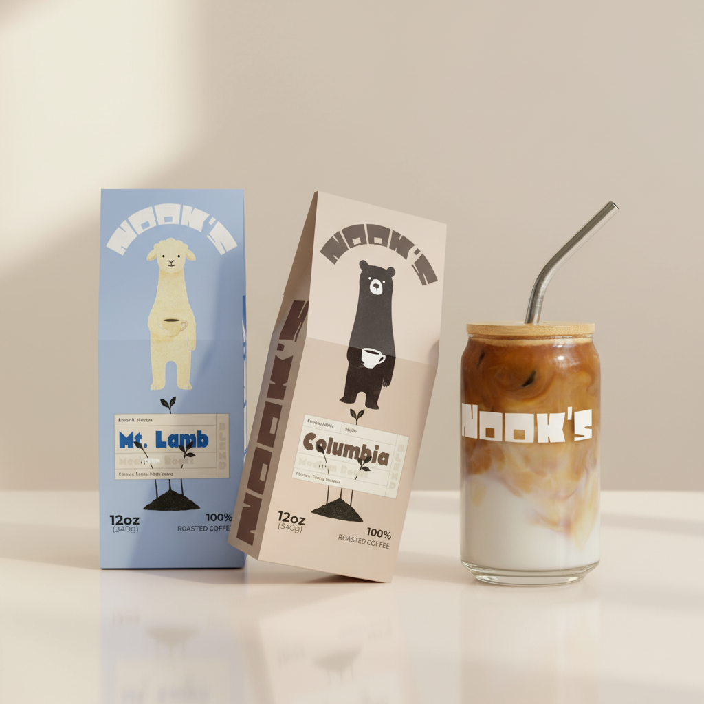 Columbian Mountain Lamb w/ Can-Shaped Glass